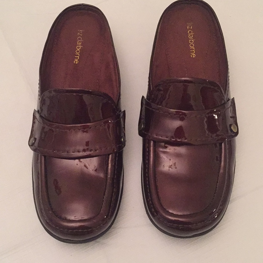 Never worn bronze color mule